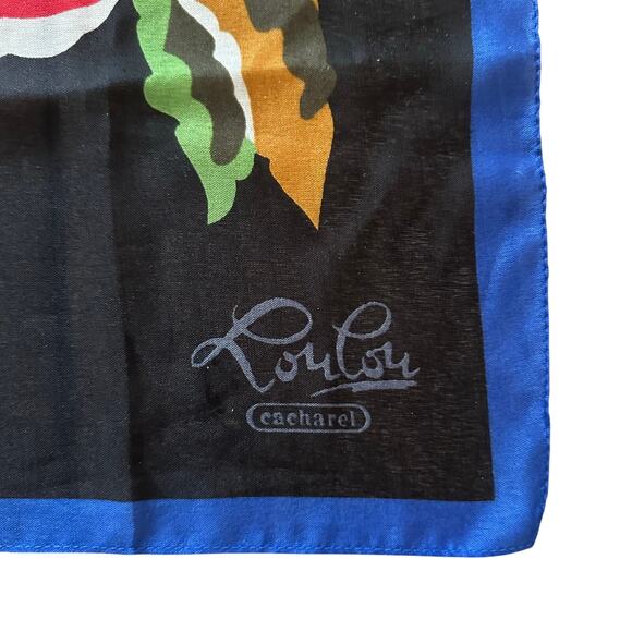 Cacharel Lou Lou square satin scarf - Picture 2 of 5